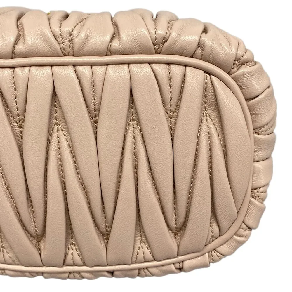 Miu Miu Matelasse Handbag 5NE026 CIPRIA (Light Pink)